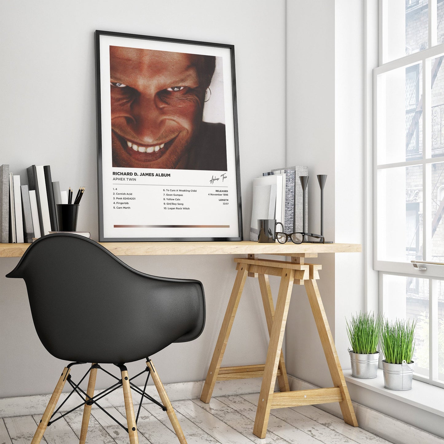 Aphex Twin - Richard D. James Album Poster Print - Framed Options Available | Polaroid Style | Album Cover Artwork