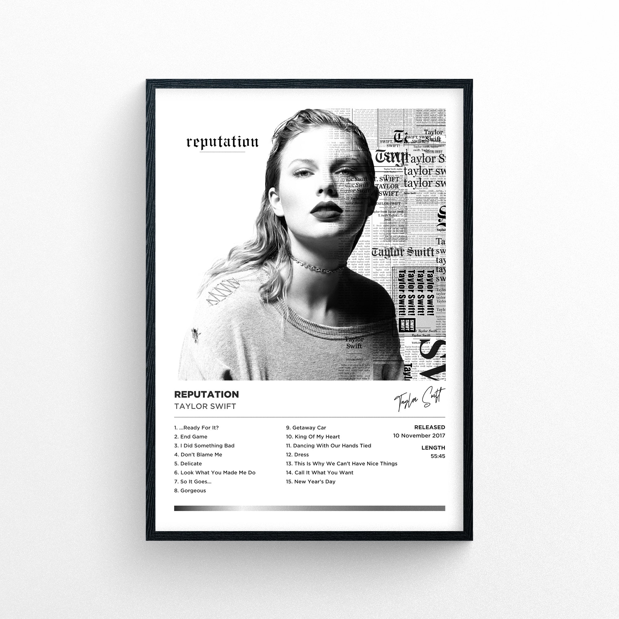 end game poster polaroid - taylor swift - reputation