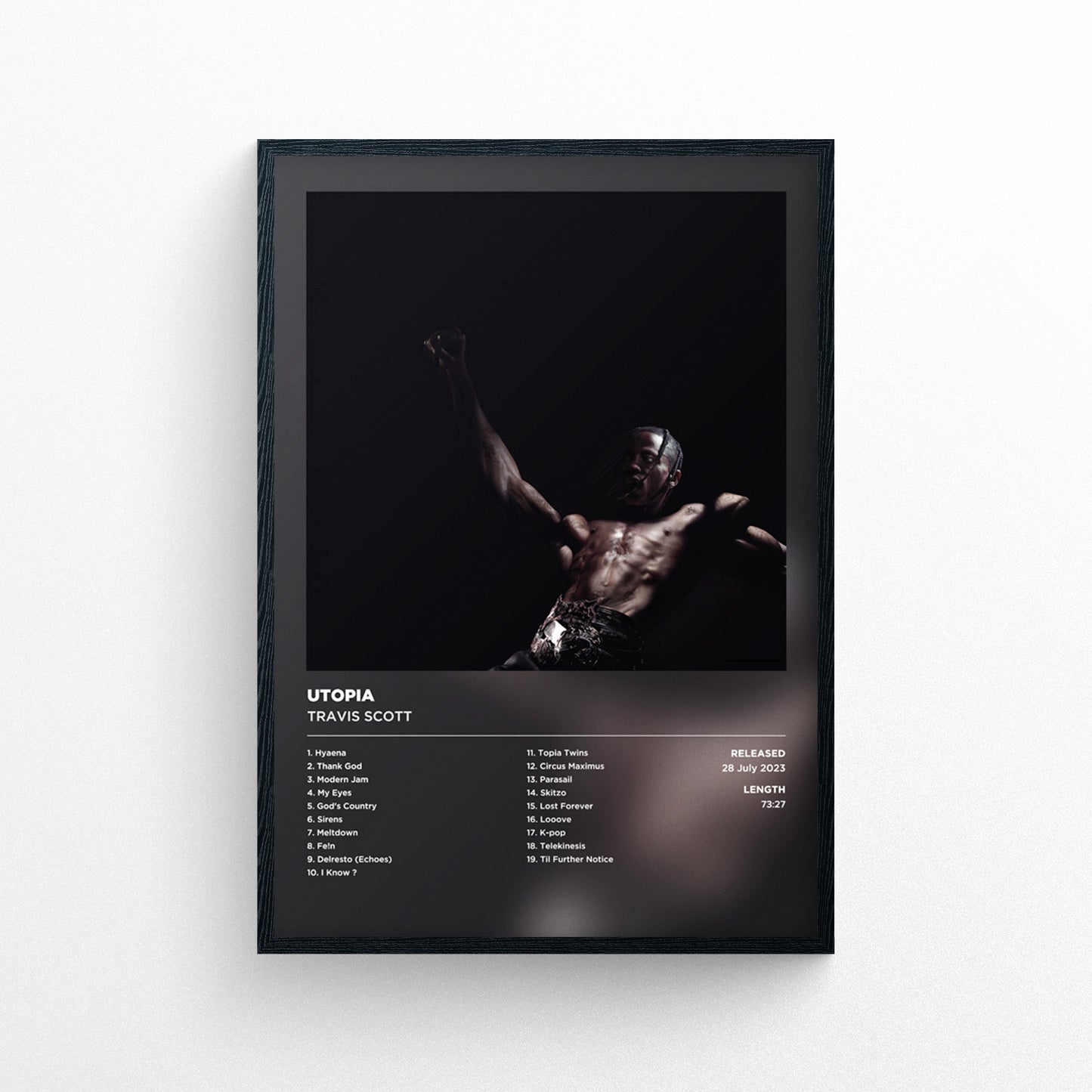 Travis Scott - Utopia Framed Poster Print | Liquid Style | Album Cover Artwork