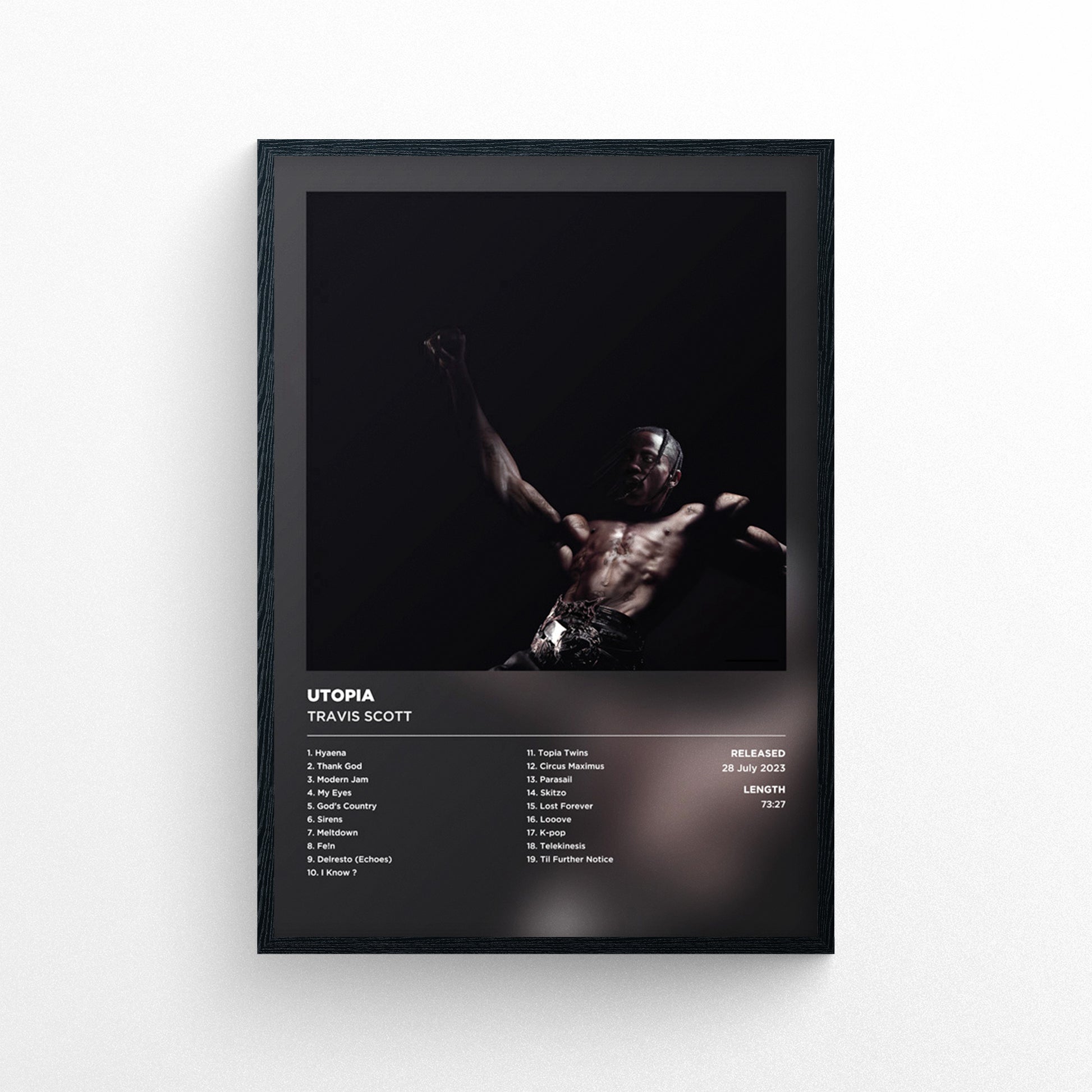 Travis Scott - Utopia Poster Print - Framed Options Available | Liquid  Style | Album Cover Artwork