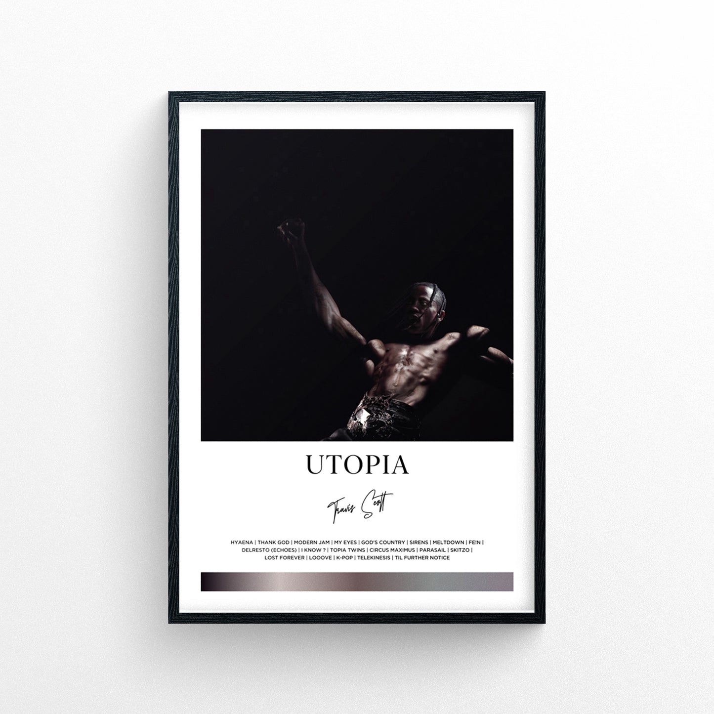 Travis Scott - Utopia Framed Poster Print | Signature Style | Album Cover Artwork