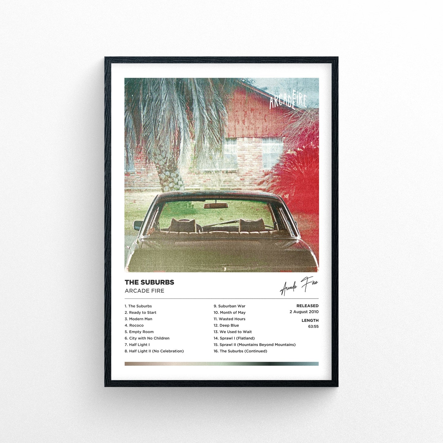 Arcade Fire - The Suburbs Framed Poster Print | Polaroid Style | Album Cover Artwork