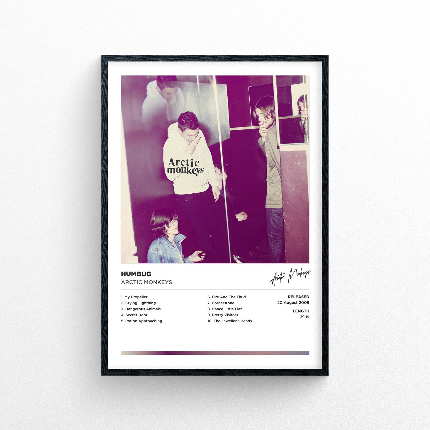 Arctic Monkeys - Humbug Framed Poster Print | Polaroid Style | Album Cover Artwork