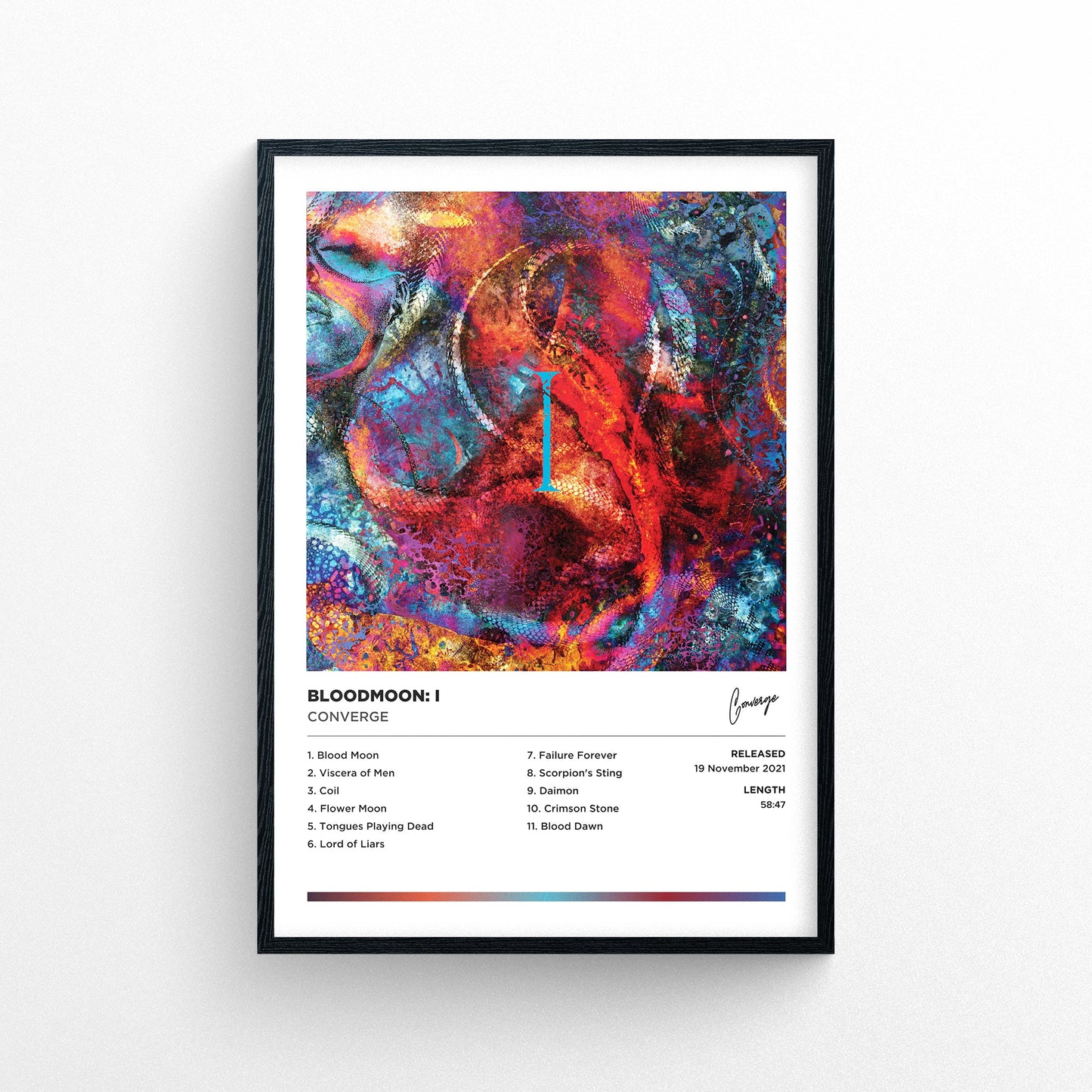 Converge - Bloodmoon I Framed Poster Print | Polaroid Style | Album Cover Artwork