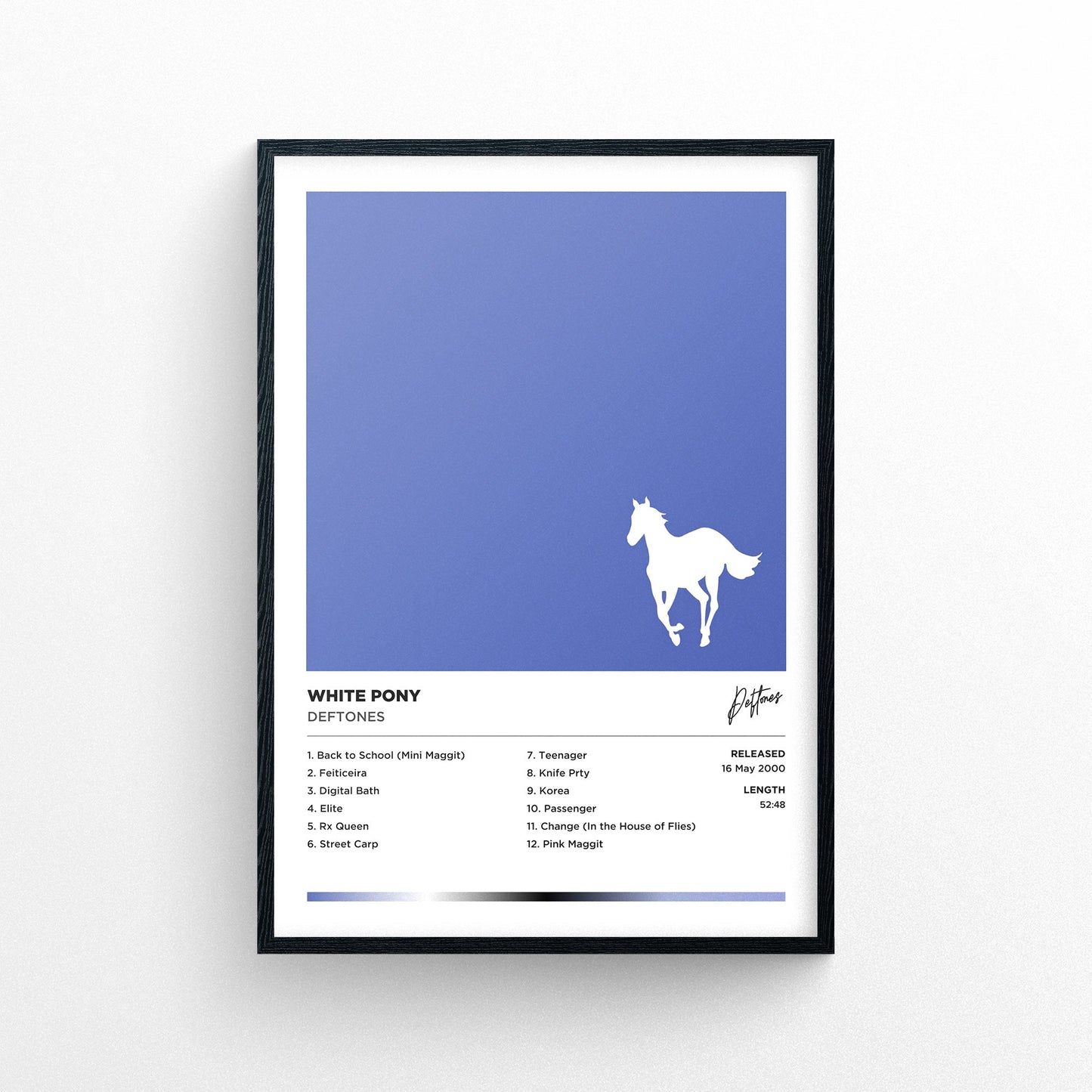 Deftones - White Pony Framed Poster Print | Polaroid Style | Album Cover Artwork