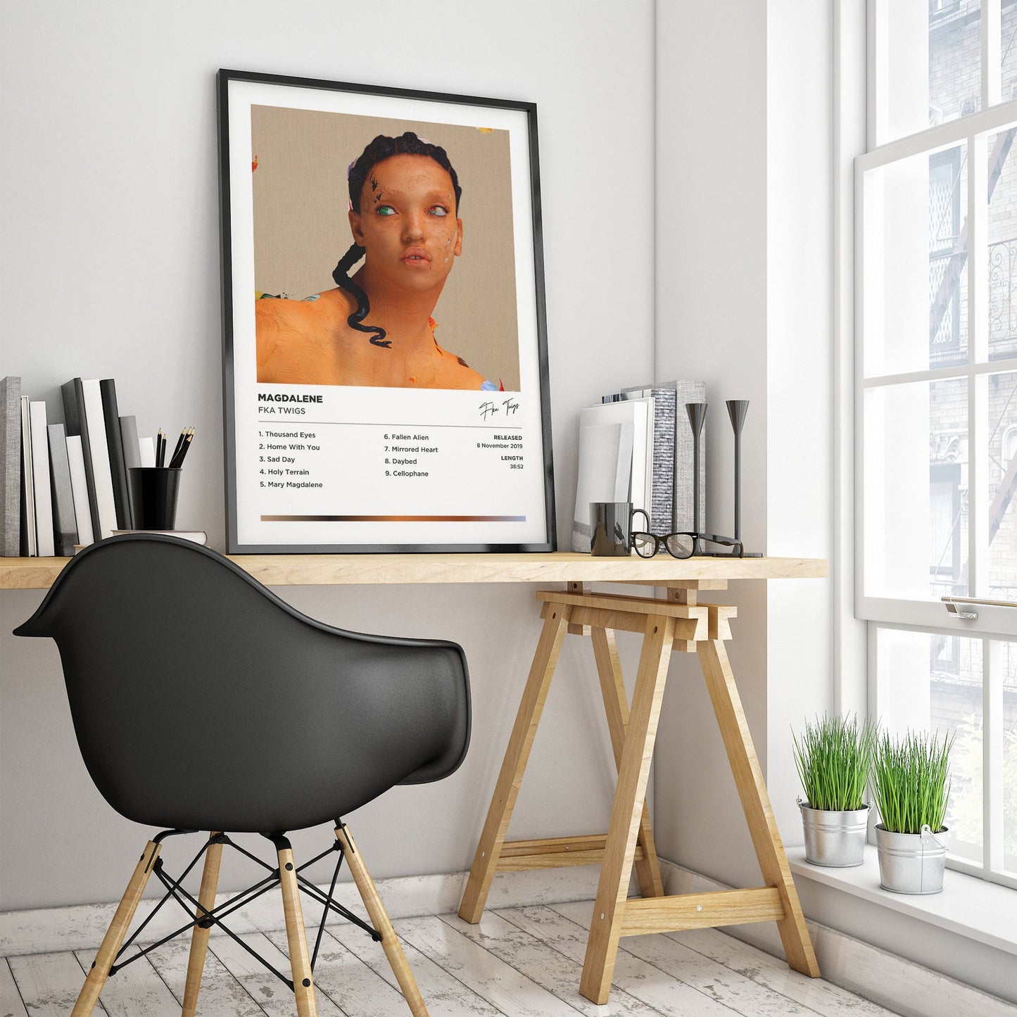 FKA Twigs - MAGDALENE Framed Poster Print | Polaroid Style | Album Cover Artwork