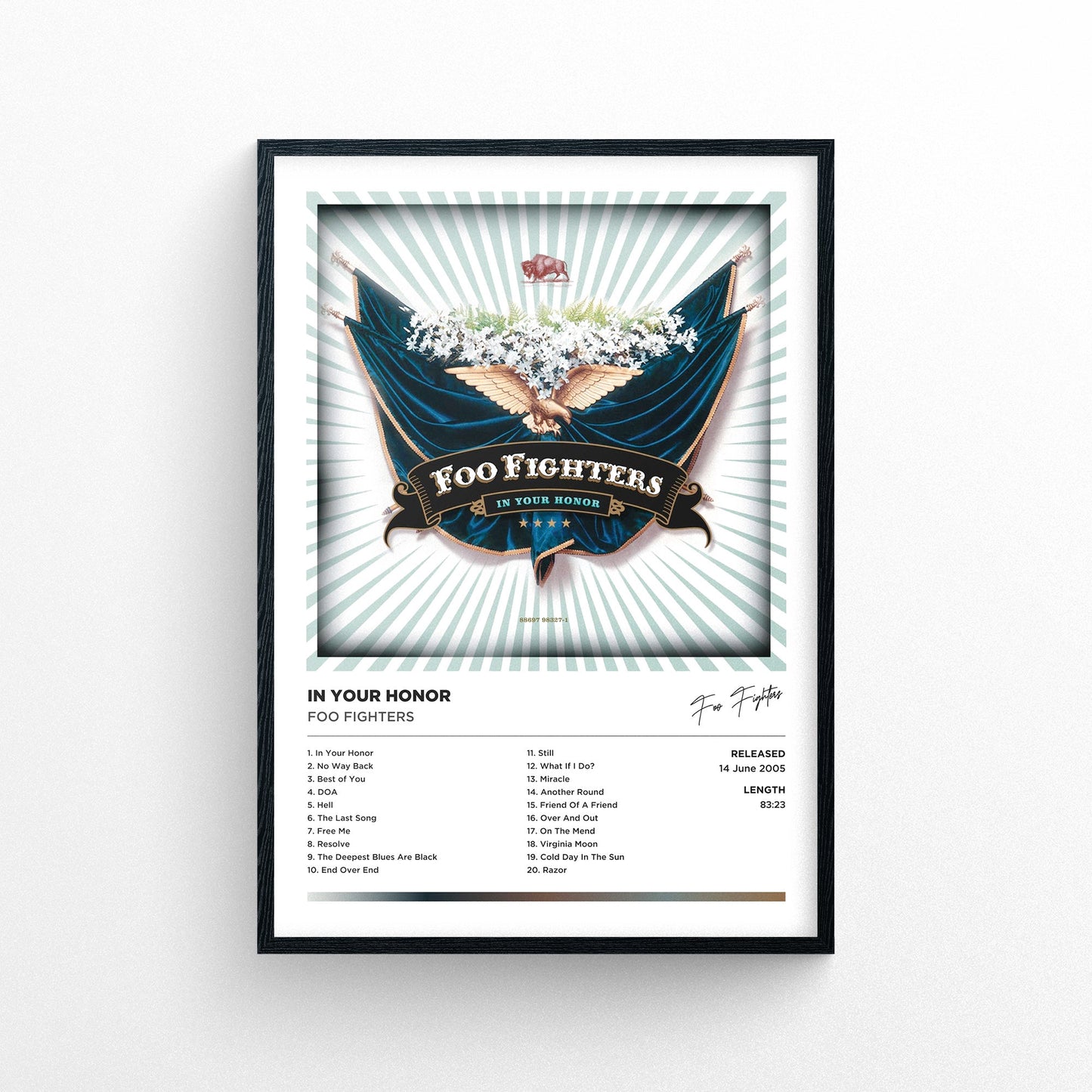 Foo Fighters - In Your Honor Framed Poster Print | Polaroid Style | Album Cover Artwork