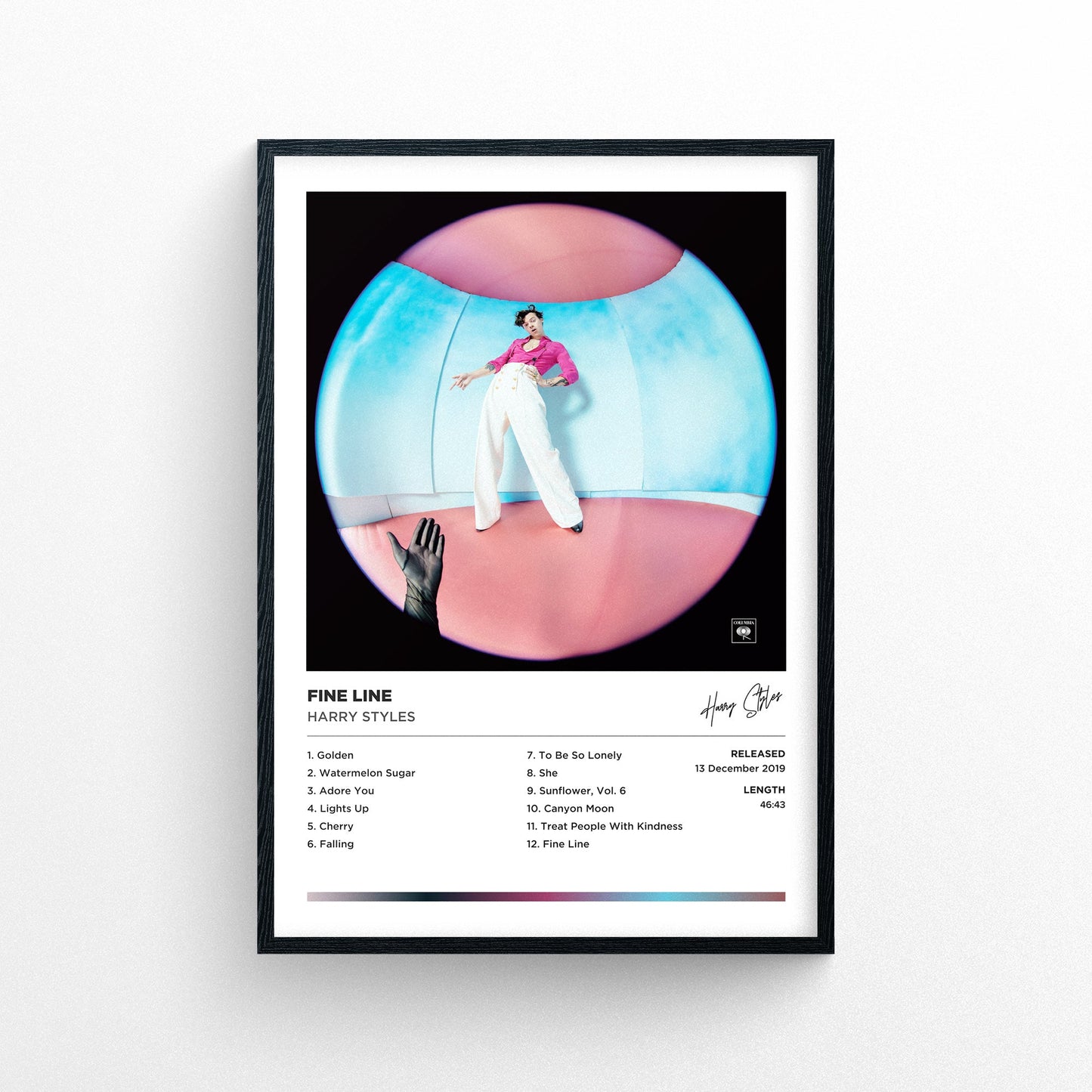 Harry Styles - Fine Line Framed Poster Print | Polaroid Style | Album Cover Artwork