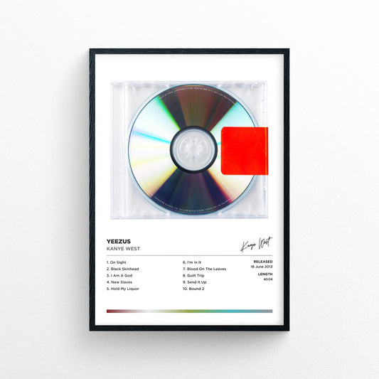 Kanye West - Yeezus Framed Poster Print | Polaroid Style | Album Cover Artwork