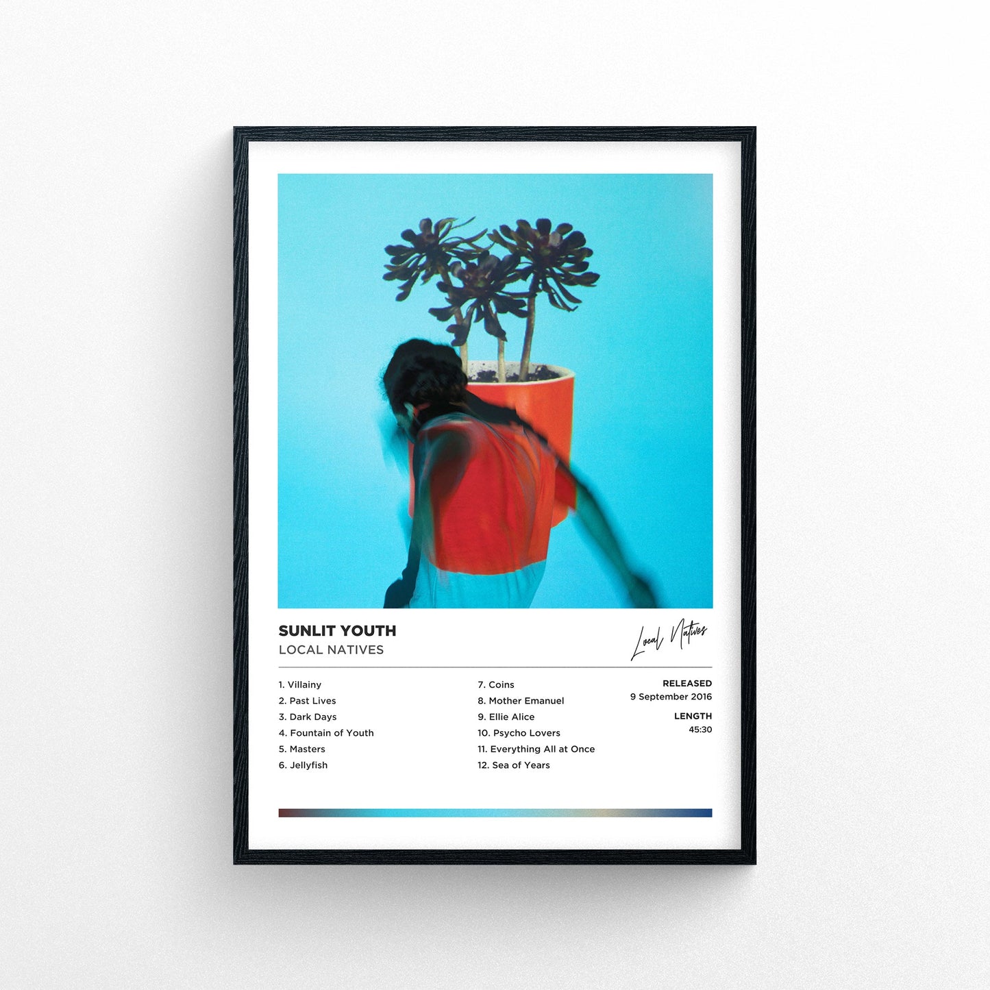 Local Natives - Sunlit Youth Framed Poster Print | Polaroid Style | Album Cover Artwork