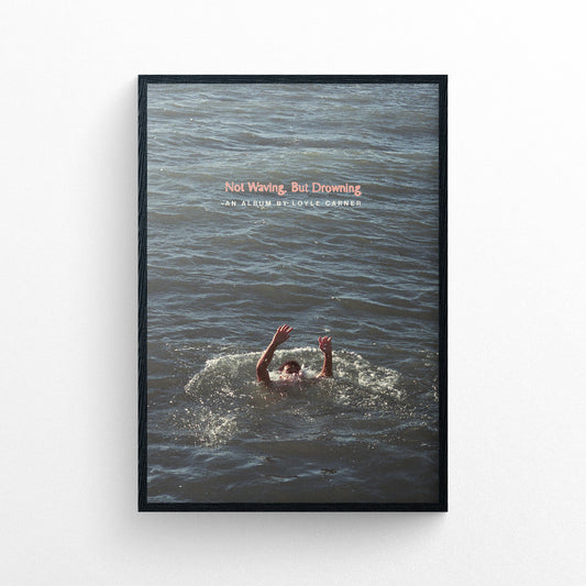 Loyle Carner - Not Waving, But Drowning Framed Poster Print | Edge to Edge Style | Album Cover Artwork