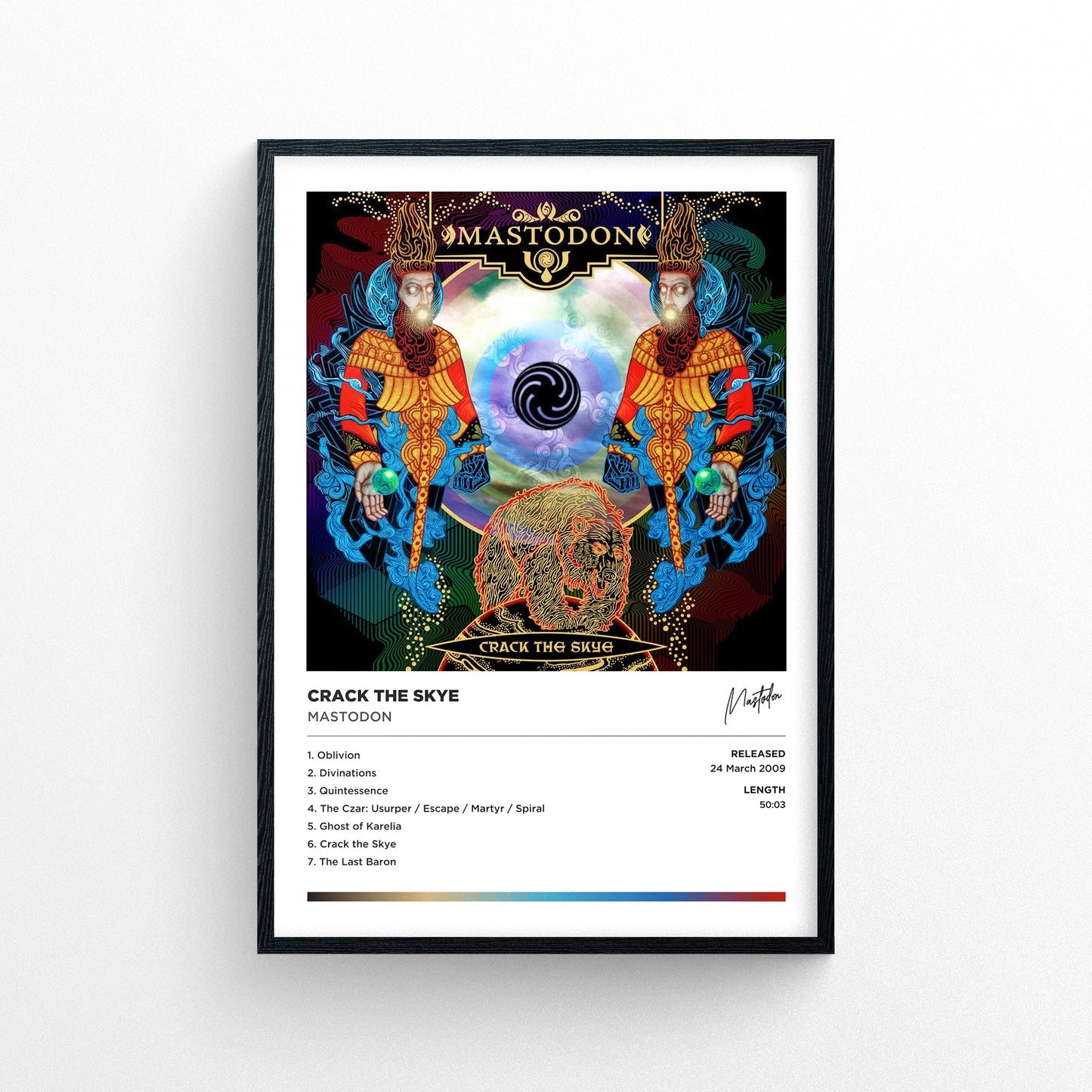 Mastodon - Crack the Skye Framed Poster Print | Polaroid Style | Album Cover Artwork