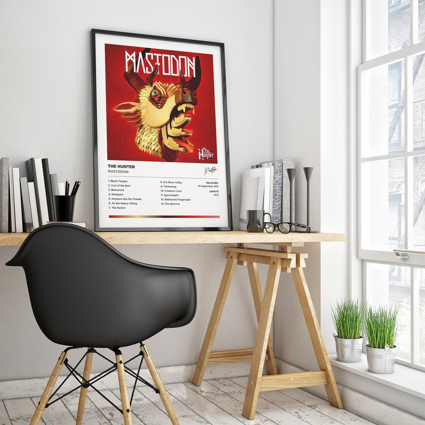 Mastodon - The Hunter Framed Poster Print | Polaroid Style | Album Cover Artwork