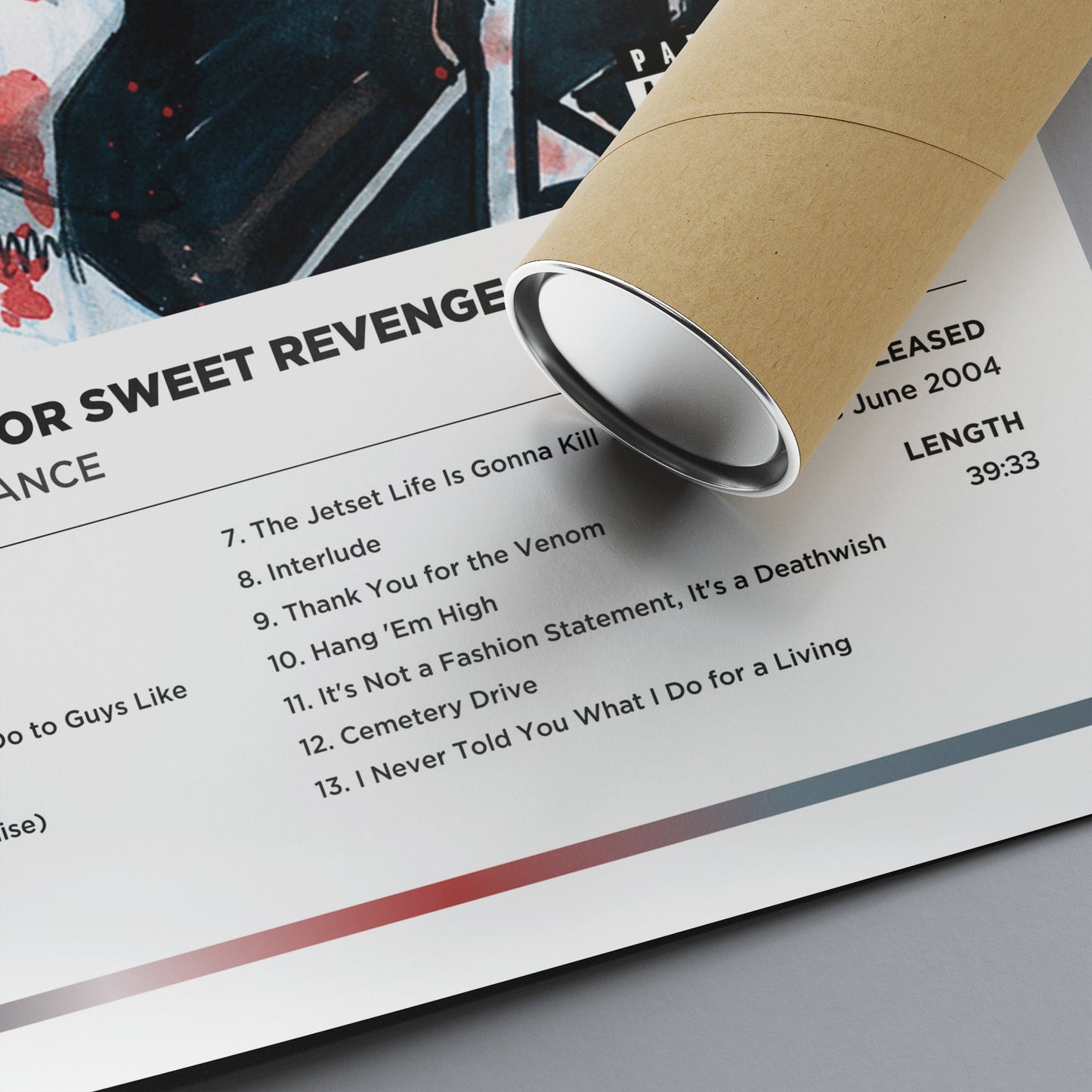 My Chemical Romance - Three Cheers for Sweet Revenge Framed Poster Print | Polaroid Style | Album Cover Artwork