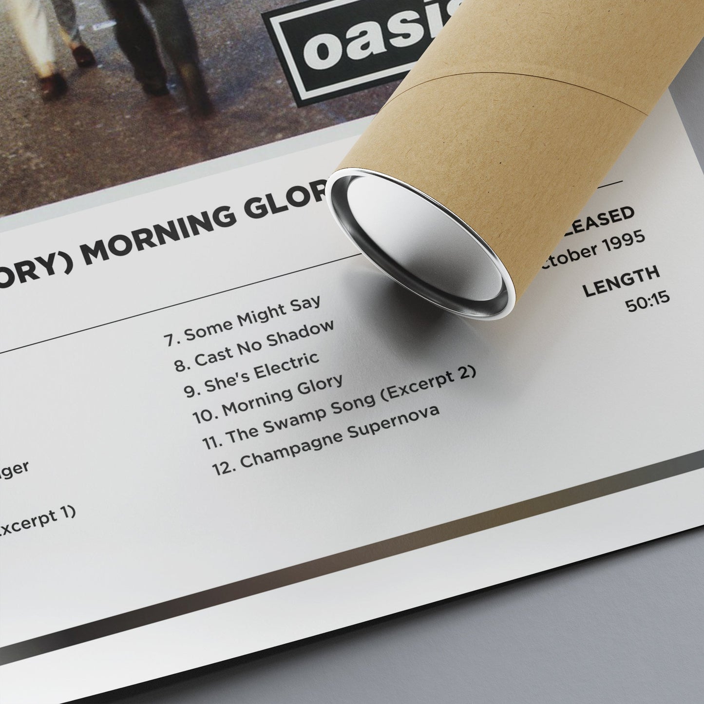 Oasis - What's The Story Morning Glory Framed Poster Print | Polaroid Style | Album Cover Artwork