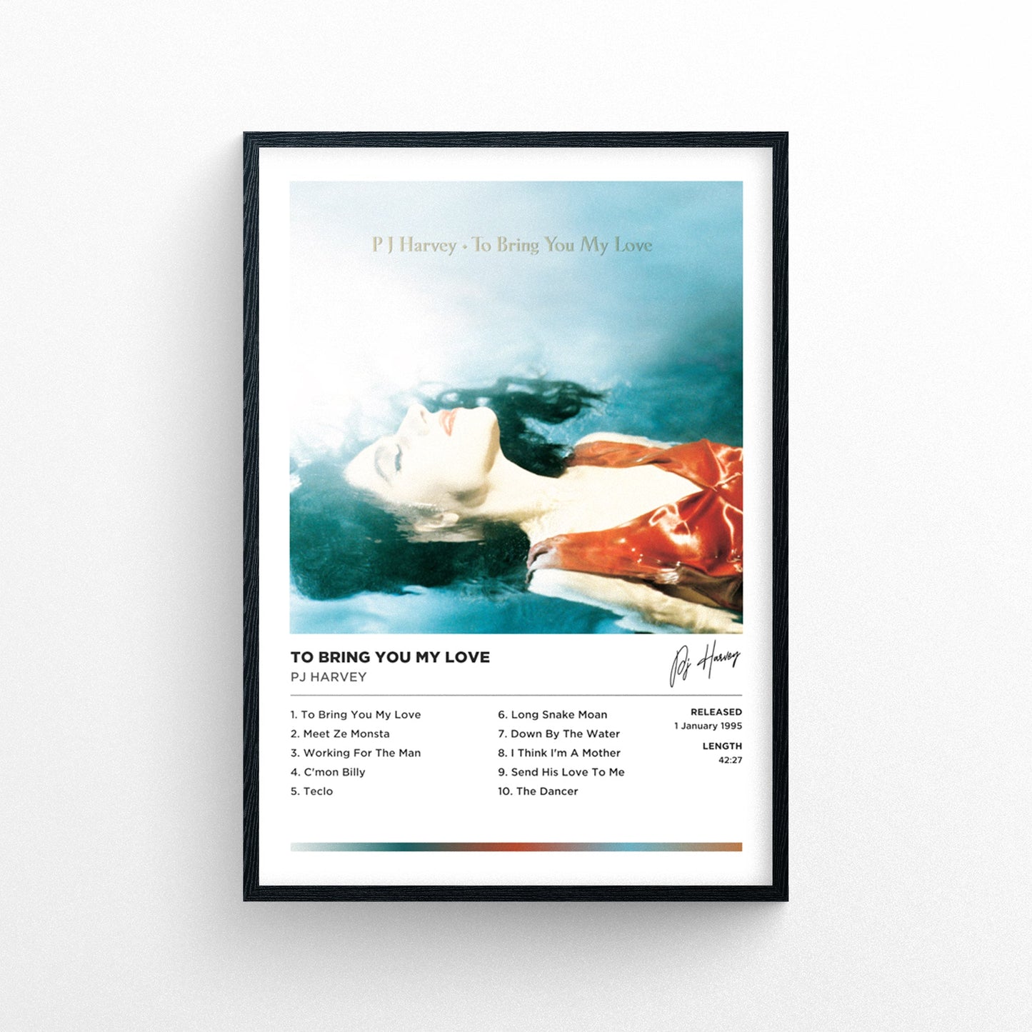 PJ Harvey - To Bring You My Love Framed Poster Print | Polaroid Style | Album Cover Artwork