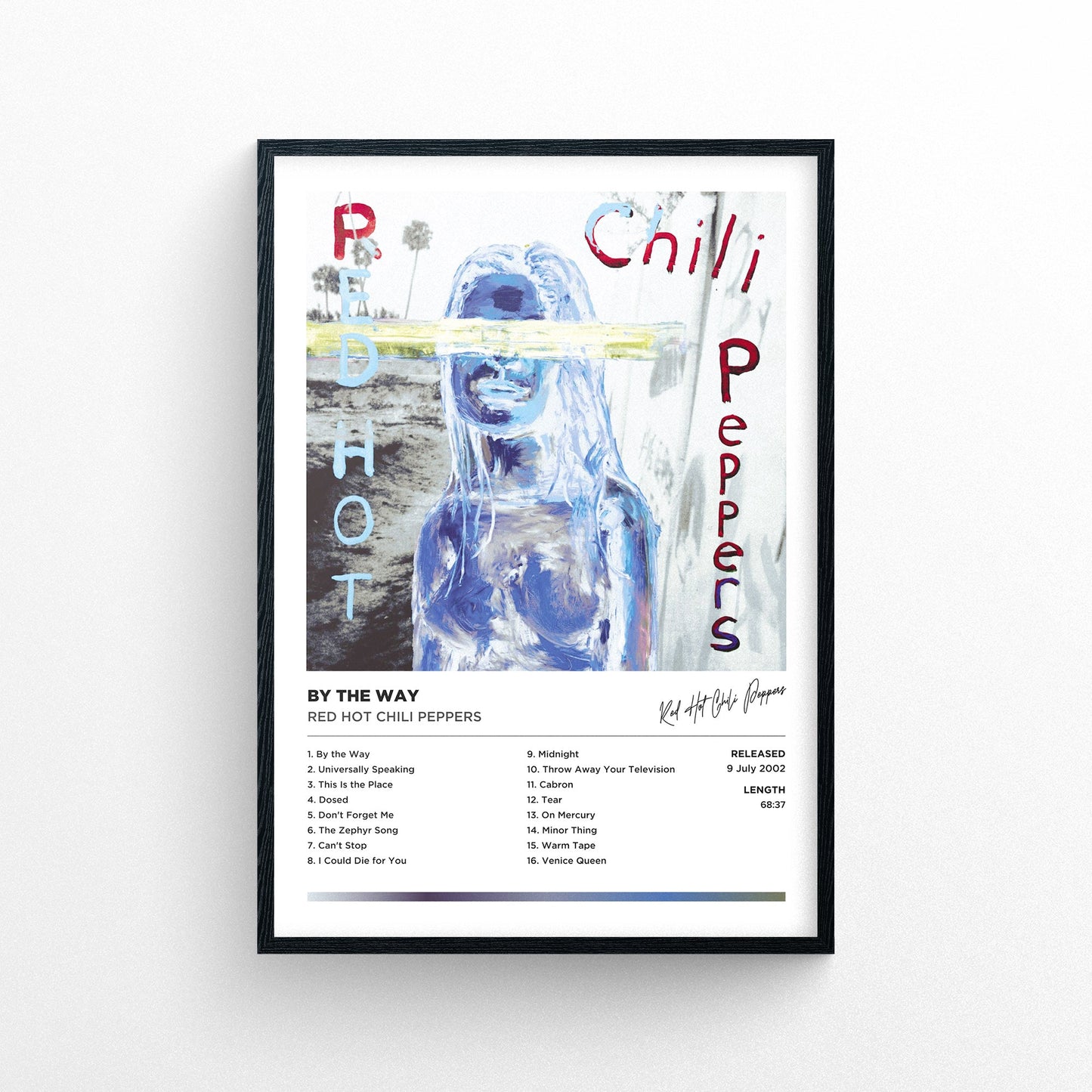 Red Hot Chili Peppers - By the Way Framed Poster Print | Polaroid Style | Album Cover Artwork