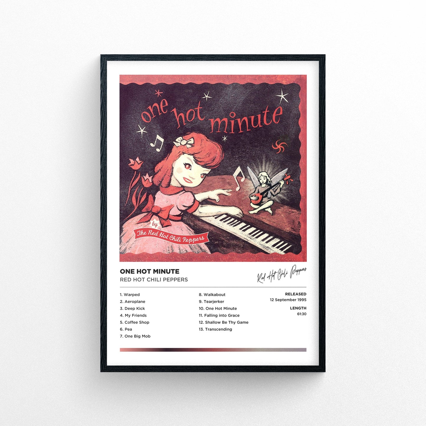 Red Hot Chili Peppers - One Hot Minute Framed Poster Print | Polaroid Style | Album Cover Artwork
