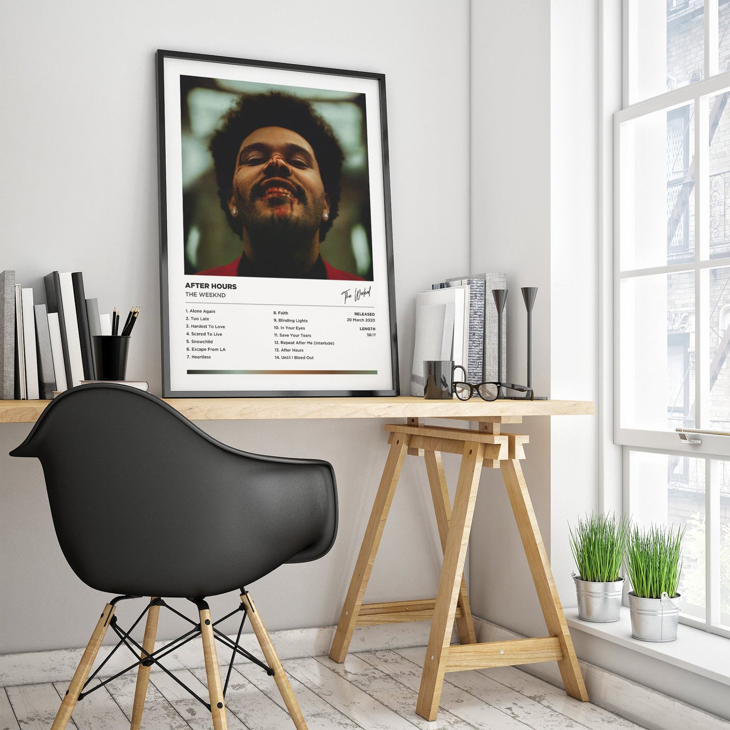 The Weeknd - After Hours Framed Poster Print | Polaroid Style | Album Cover Artwork