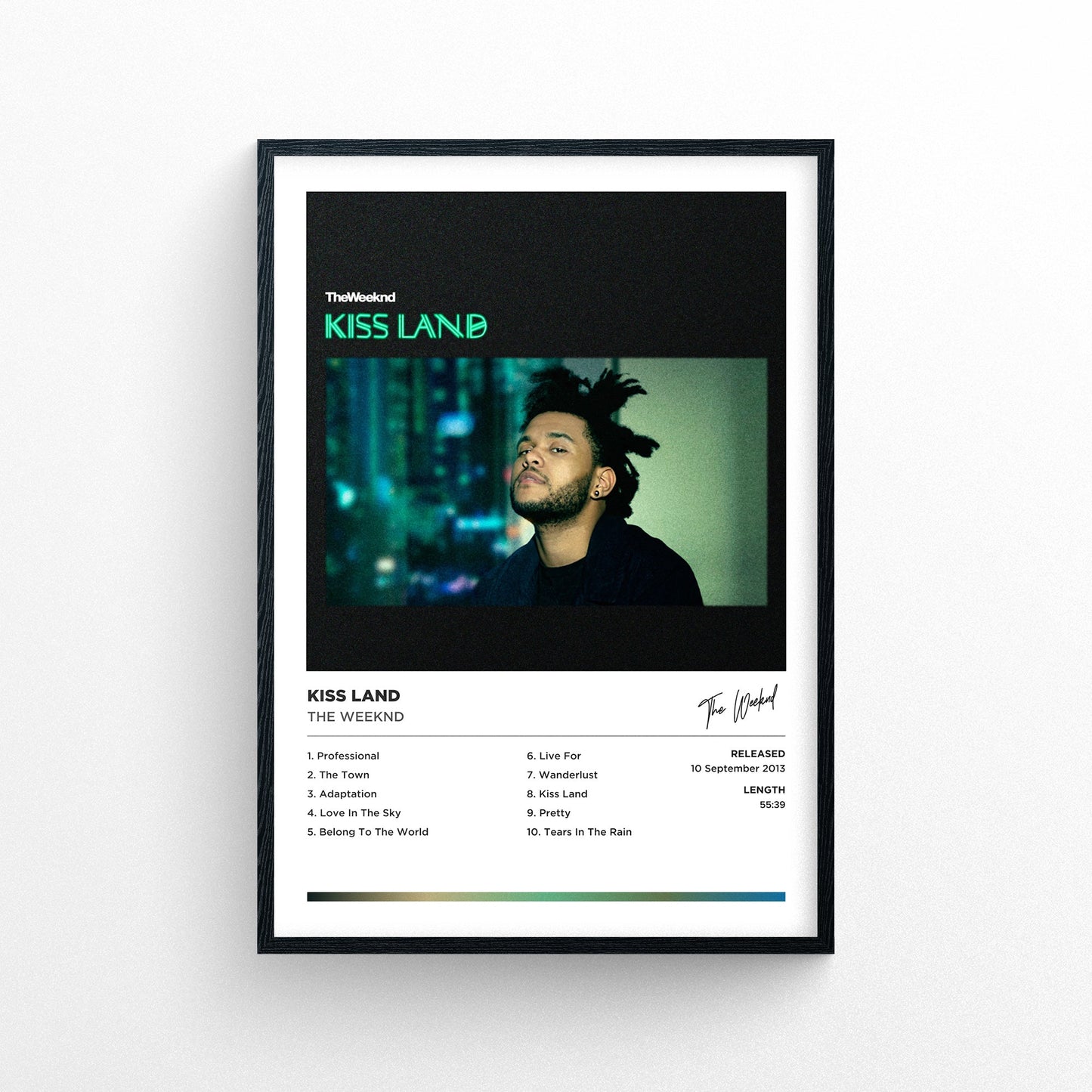 The Weeknd - Kiss Land Framed Poster Print | Polaroid Style | Album Cover Artwork