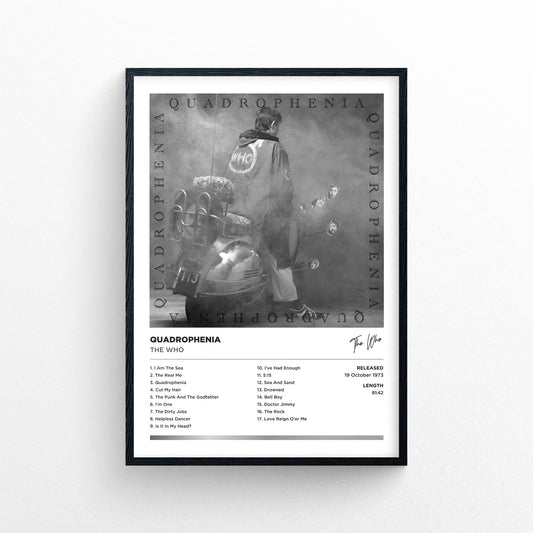 The Who - Quadrophenia Poster Print - Framed Options Available | Polaroid Style | Album Cover Artwork