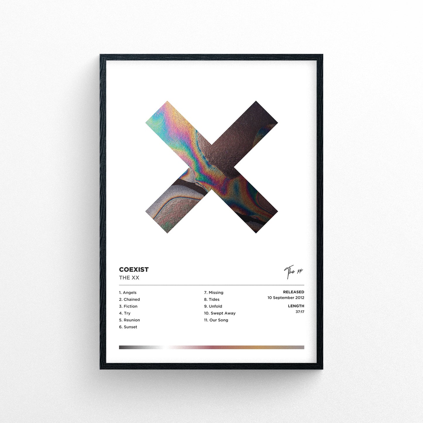 The xx - Coexist Framed Poster Print | Polaroid Style | Album Cover Artwork