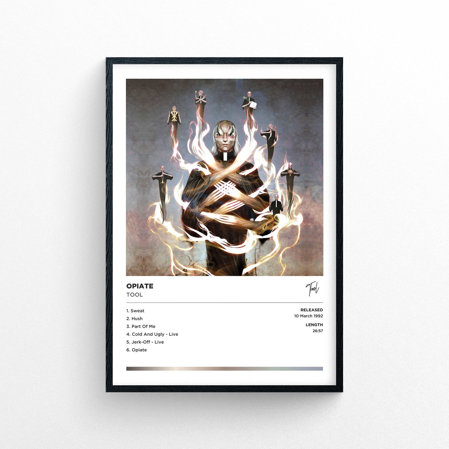 Tool - Opiate Framed Poster Print | Polaroid Style | Album Cover Artwork