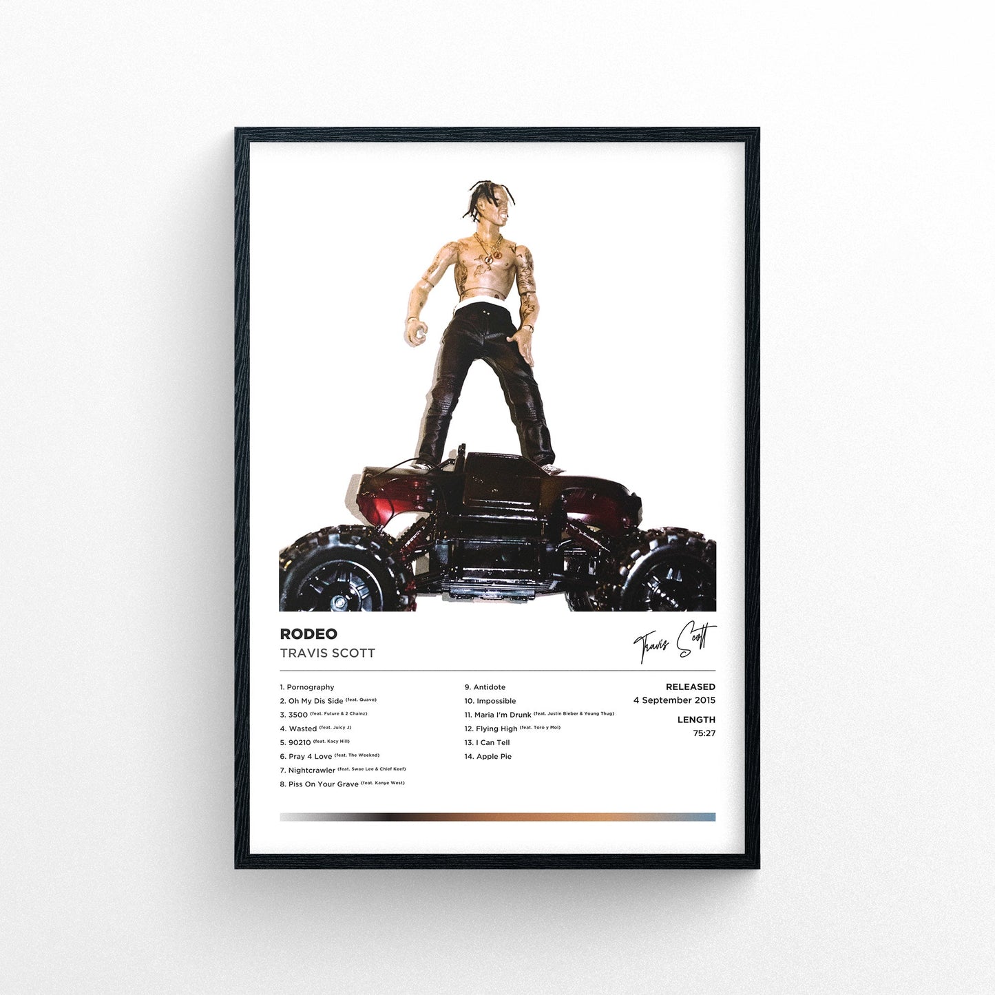 Travis Scott - Rodeo Alternative Cover Framed Poster Print | Polaroid Style | Album Cover Artwork