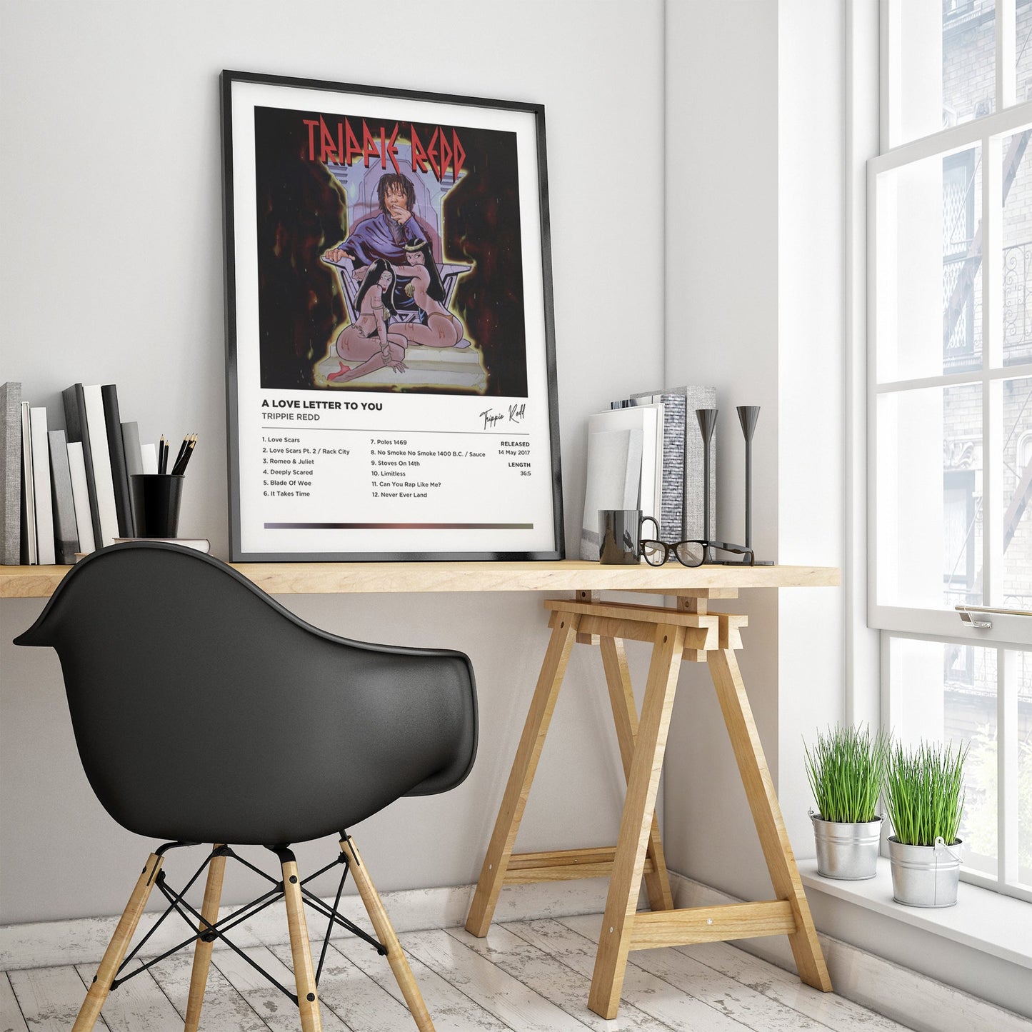 Trippie Redd - A Love Letter To You Framed Poster Print | Polaroid Style | Album Cover Artwork