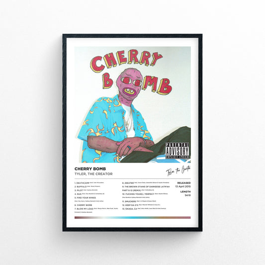 Tyler The Creator - Cherry Bomb Framed Poster Print | Polaroid Style | Album Cover Artwork