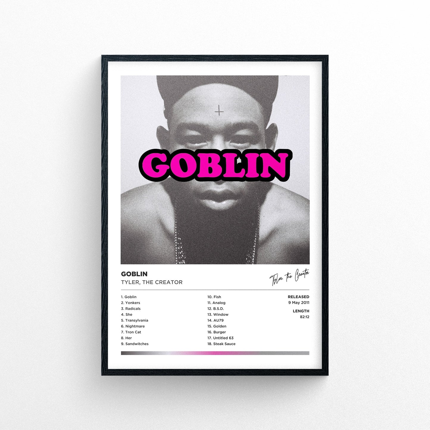 Tyler The Creator - Goblin Framed Poster Print | Polaroid Style | Album Cover Artwork