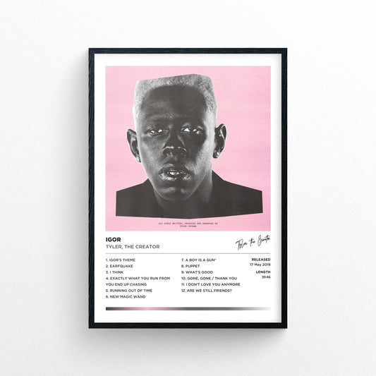 Tyler The Creator - Igor Framed Poster Print | Polaroid Style | Album Cover Artwork