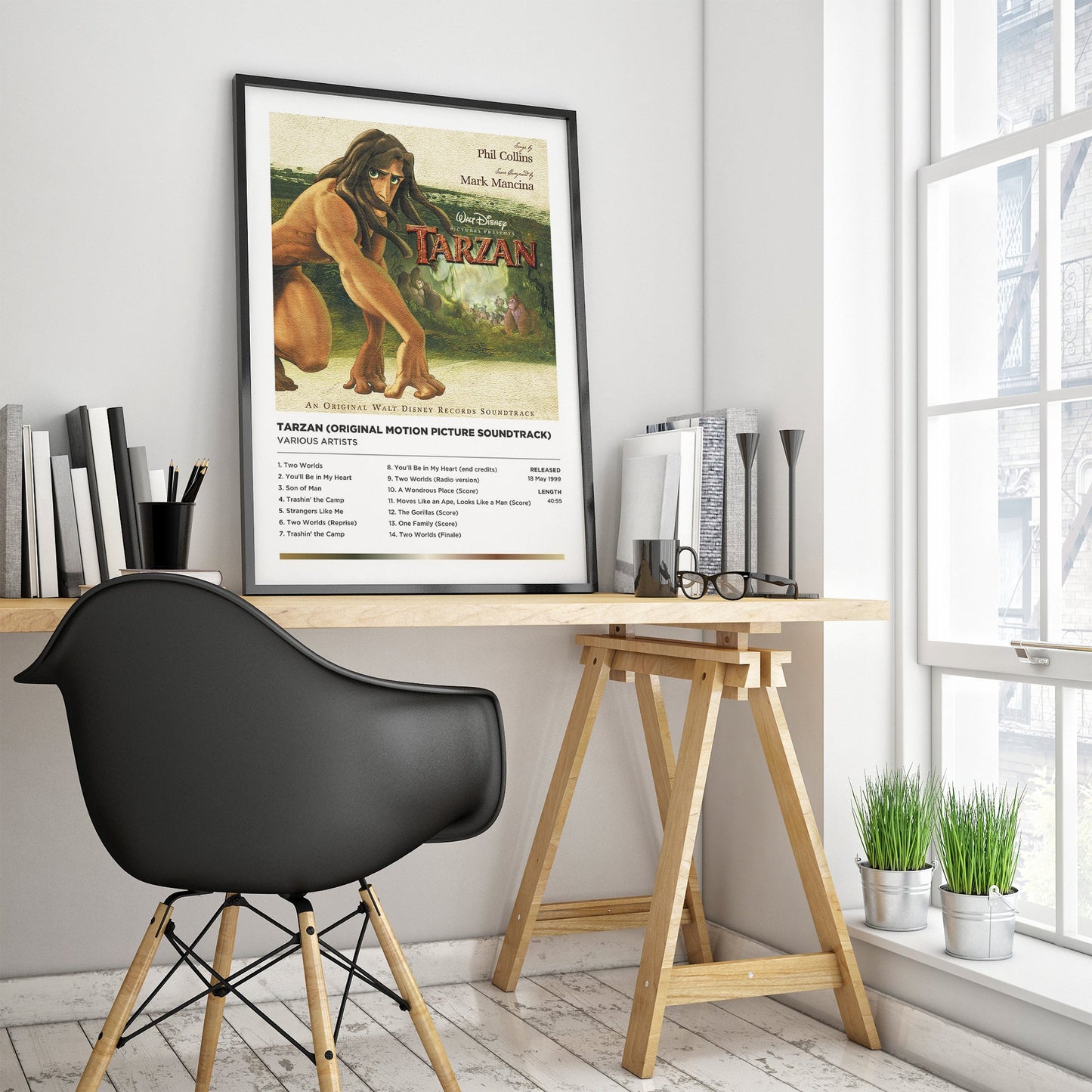 Various Artists - Tarzan OST Framed Poster Print | Polaroid Style | Album Cover Artwork