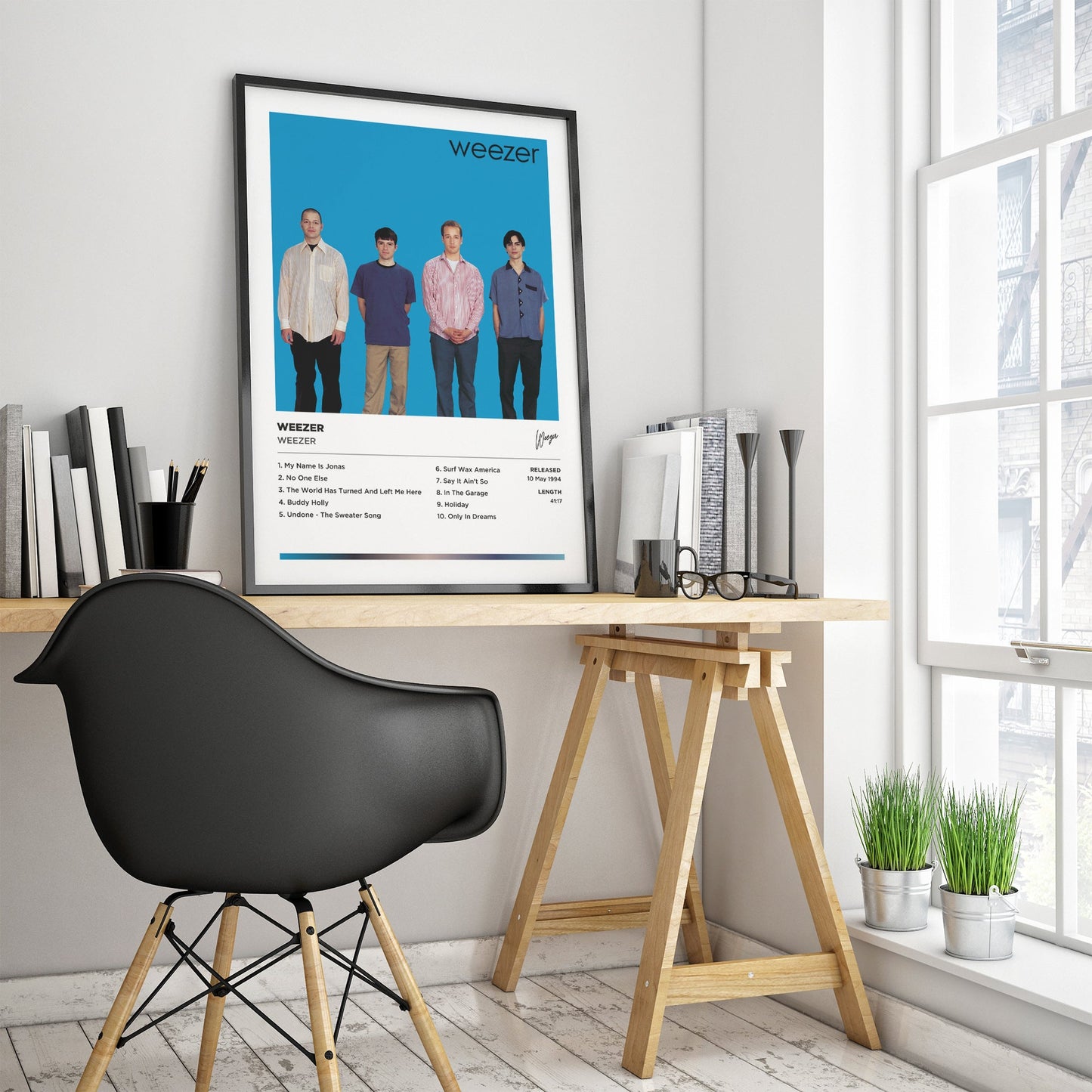 Weezer - Weezer Framed Poster Print | Polaroid Style | Album Cover Artwork